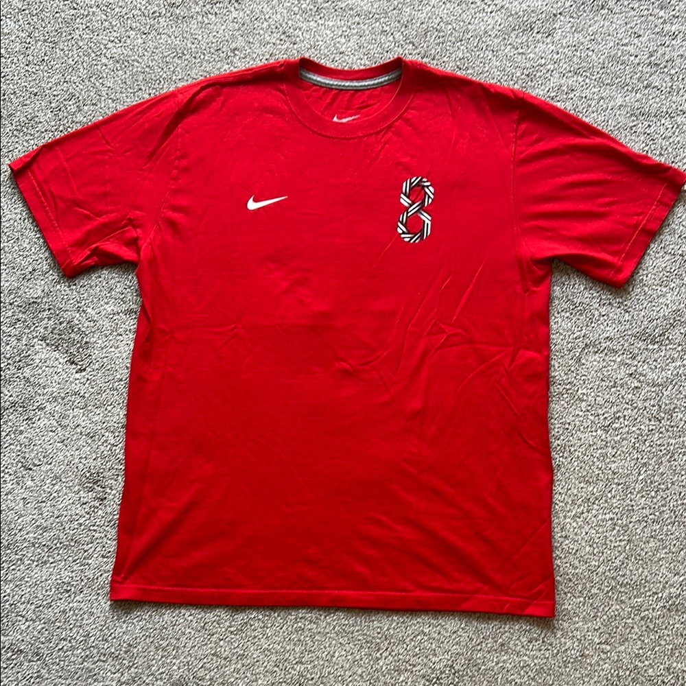 Nike Red Graphic Short Sleeve Men's T-shirt